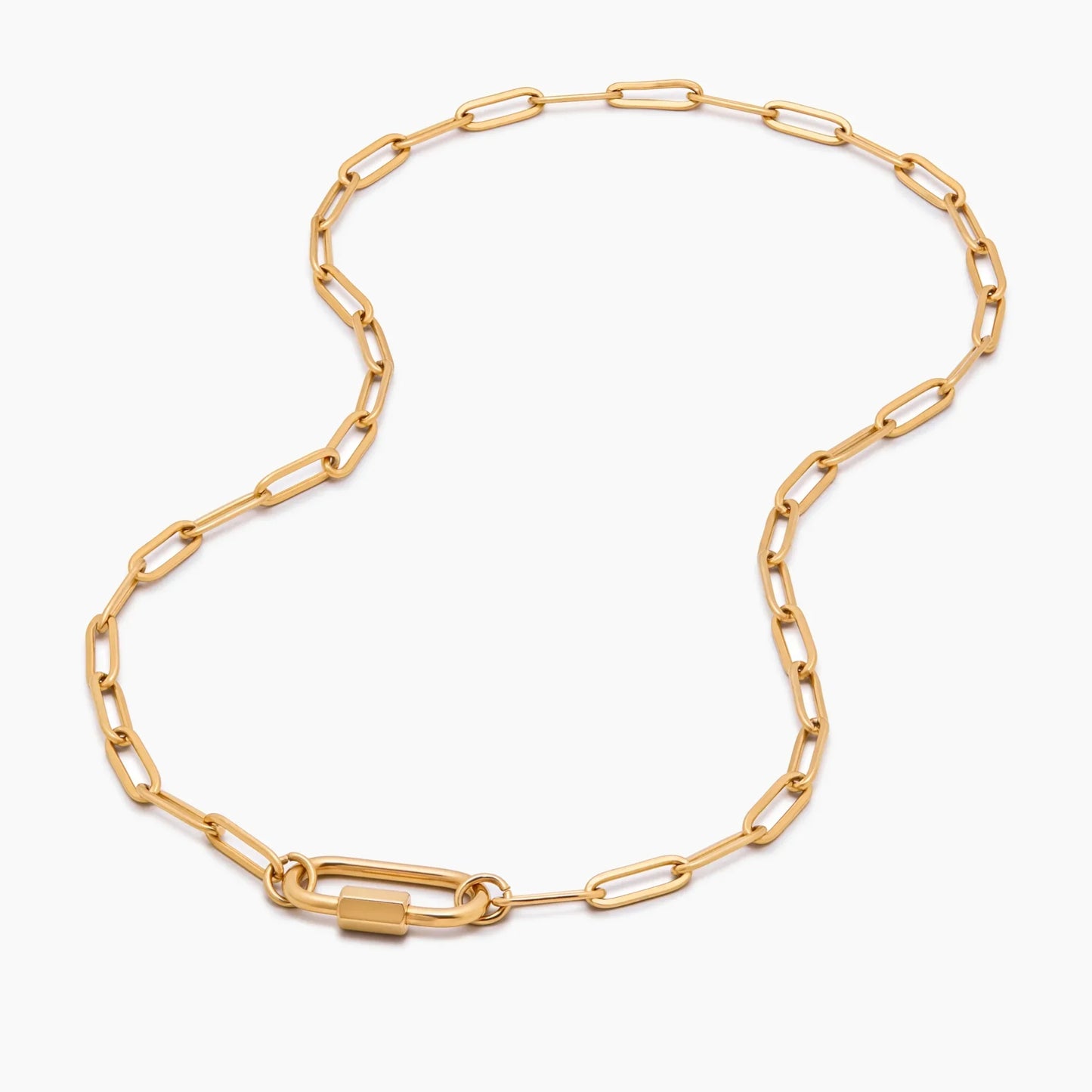 Carabiner Charm Lock Necklace