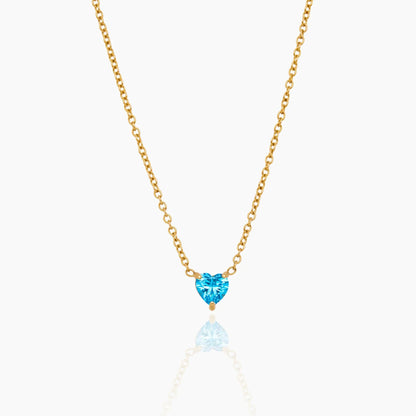 Heart Birthstone Necklace