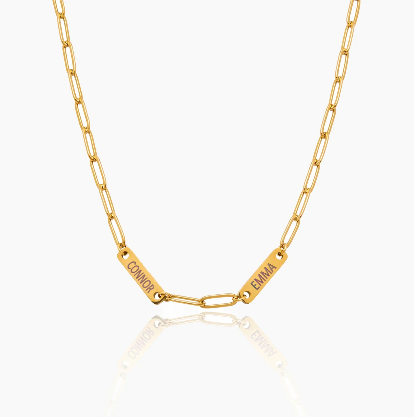 Paperclip Multi-Name Necklace